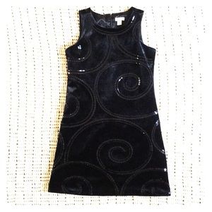 Black Velvet Dress size 8 by Place